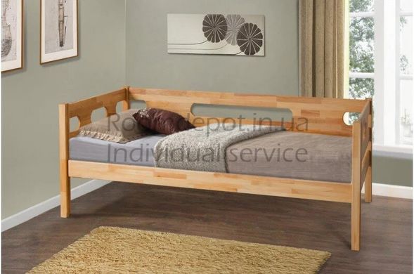 Ліжко односпальне С'юзі Мікс Меблі 90х200 см Горіх Горіх RD1878-1 фото
