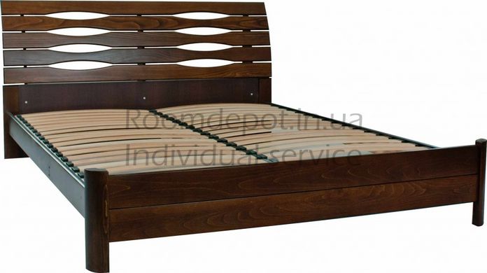 Ліжко дерев'яне Марія Мікс Меблі 160х200 см Горіх світлий Горіх світлий RD34-4 фото