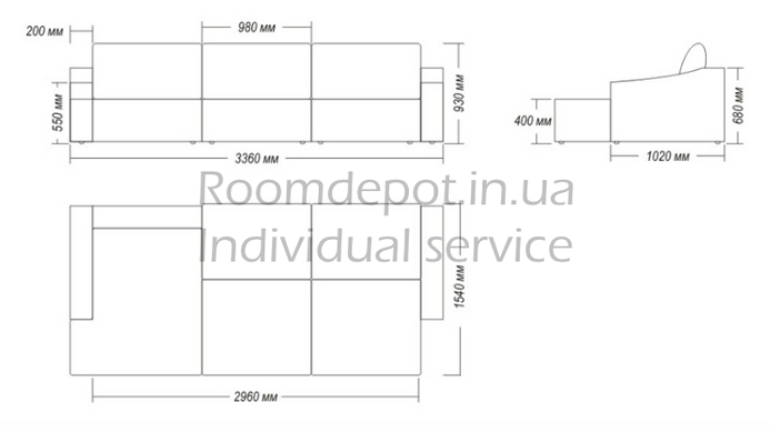 Кутовий диван Лорд Creale Розкладний RD786  RD786 фото