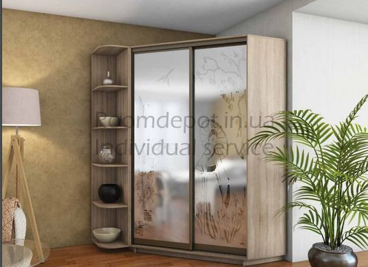 Шкаф-купе угловой 110x220x110x45 см Garant Дуб крафт золотой Дуб крафт золотой RD1373 фото