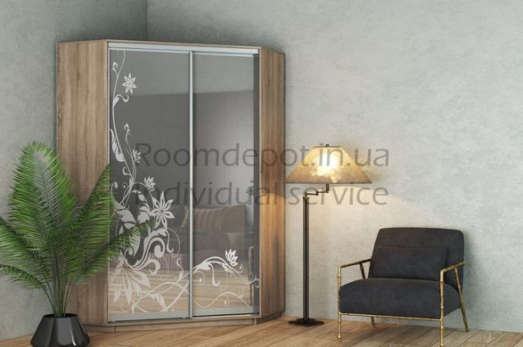 Шкаф-купе угловой 110x220x110x45 см Garant Дуб крафт золотой Дуб крафт золотой RD1373 фото