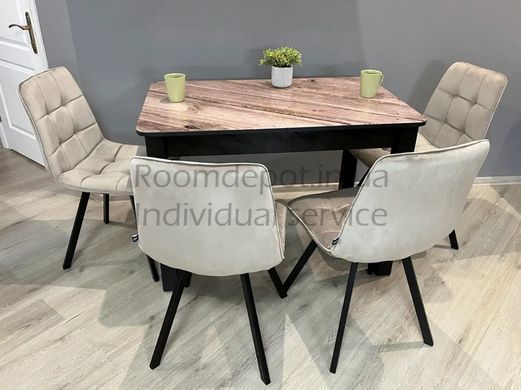 Стол кухонный раскладной со стульями Boston A Джем 70x110 см  RD1074 фото