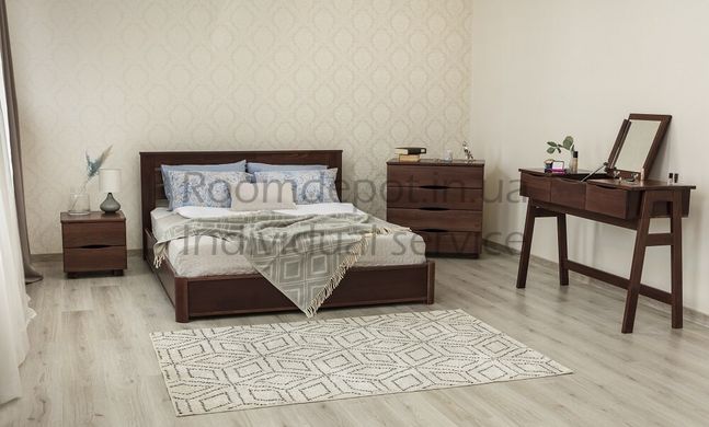 Ліжко двоспальне Ассоль Олімп 180х200 см Венге Венге RD1311-18 фото