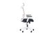 Крісло Uran White HR AMF Сидіння Нест-01 чорна/спинка Сітка HY-109 сіра RD3186 фото 3