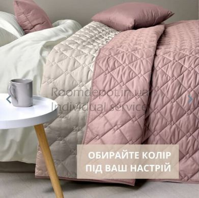 Покривало двостороннє Стиль Cube IDEIA Шоколадний/Бежевий 140*210 Шоколадний/Бежевий RD3089 фото