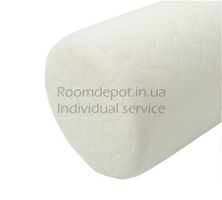 Подушка валик MEMORY FOAM з ефектом пам'яті IDEIA 49*20 Білий RD3066 фото