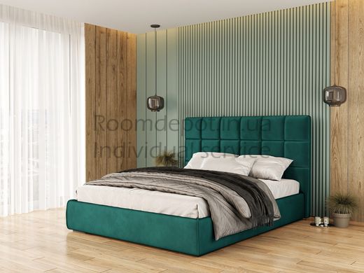Ліжко Сантьяго м'яке з ПМ Сірий Roz1362 фото