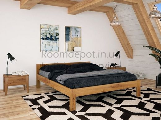 Дерев'яне ліжко Делі MebiGrand 140х200 см Вільха Вільха RD1045-100 фото