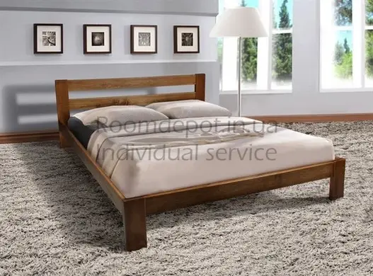 Двуспальные кровати из ольхи