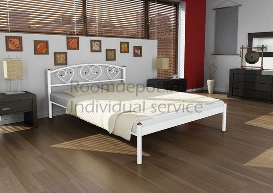 Ліжко Дарина 1 Метакам 180х200 см Білий Білий RD77-100 фото