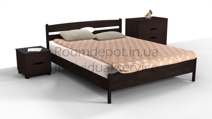 Ліжко Ликерія Люкс Мікс Меблі 120х200 см Венге Венге RD52-10 фото