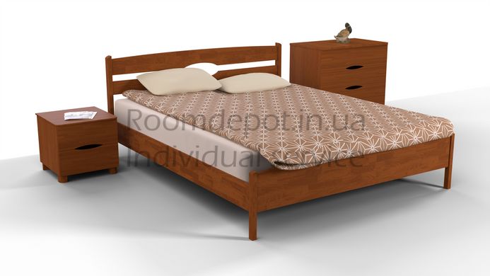 Кровать Ликерия Люкс Микс Мебель 120х200 см Орех темный Орех темный RD52-8 фото