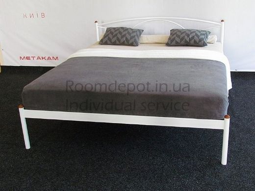 Кровать Палермо 1 Метакам 180х190 см Белый Белый RD1455-60 фото