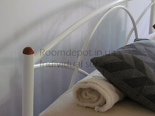 Ліжко Палермо 1 Метакам 180х190 см Білий Білий RD1455-60 фото