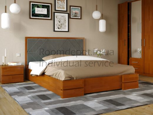 Ліжко Тіффані з підйомним механізмом Арбор Древ Сосна 160х190 см Вільха Вільха RD2662-32 фото