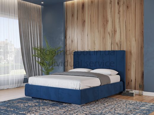 Ліжко Венеція м'яке з ПМ Синій Roz1742 фото