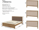 Деревянная кровать Торонто MebiGrand 140х200 см Орех темный RD1644 фото 6