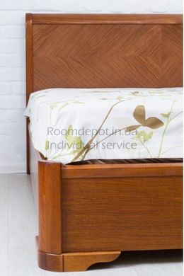 Ліжко Мілена з інтарсією Олімп 140х200 см Бук натуральний Бук натуральний RD1281-7 фото