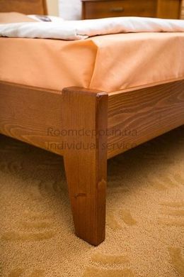 Ліжко Сіті без ізніжжя з інтарсією Олімп 140х190 см Венге Венге RD1241 фото
