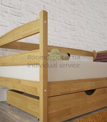 Кровать с ящиками Марио Олимп 80х190 см Орех темный Венге RD1254-6 фото