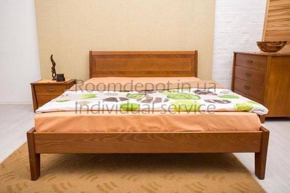 Кровать Сити без изножья с интарсией Олимп 140х190 см Венге Венге RD1241 фото