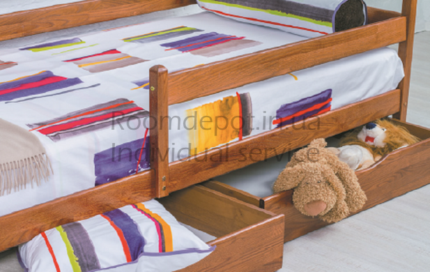 Кровать с ящиками Марио Олимп 80х190 см Орех темный Венге RD1254-6 фото