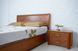 Кровать Милена с интарсией Олимп 140х200 см Орех RD1281-8 фото 3