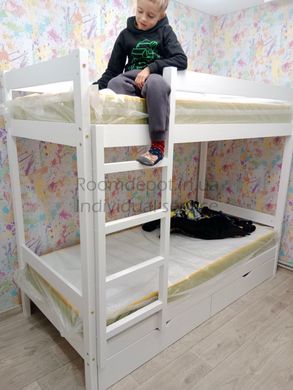 Двох'ярусне ліжко Атланта міні MebiGrand 80х190 см Горіх темний Горіх темний RD274-16 фото