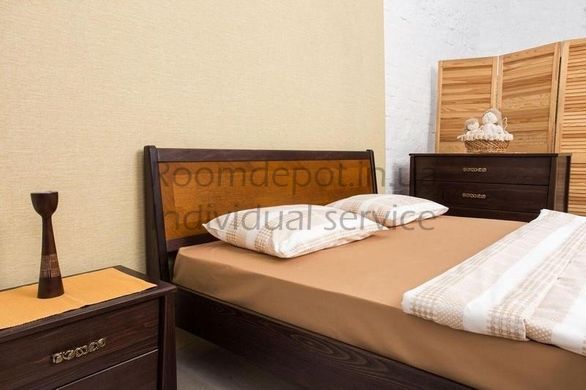 Ліжко Сіті з інтарсією Олімп 160х190 см Венге Венге RD1243-12 фото