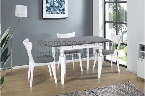 Стол обеденный Карат Микс Мебель Белый Белый RD1860 фото