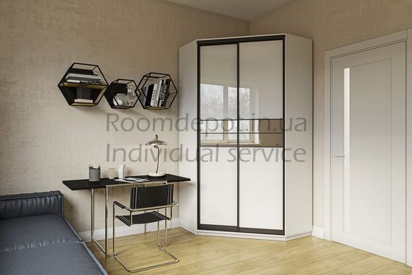 Шкаф-купе угловой 150x220x150x45 см Garant Дуб крафт золотой Дуб крафт золотой RD832 фото
