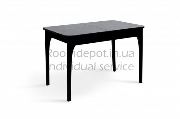 Стол обеденный Фиеста мрамор Микс Мебель Черный Черный RD1708 фото