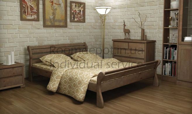 Деревянная кровать Верона MebiGrand 90х200 см Орех темный Орех темный RD1420 фото