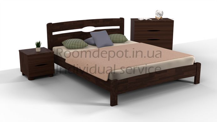 Ліжко без ізніжжя Кароліна Мікс Меблі 80х200 см Горіх світлий Горіх світлий RD44-1 фото