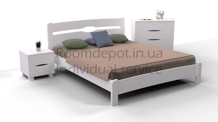 Ліжко без ізніжжя Кароліна Мікс Меблі 140х200 см Венге Венге RD44-14 фото