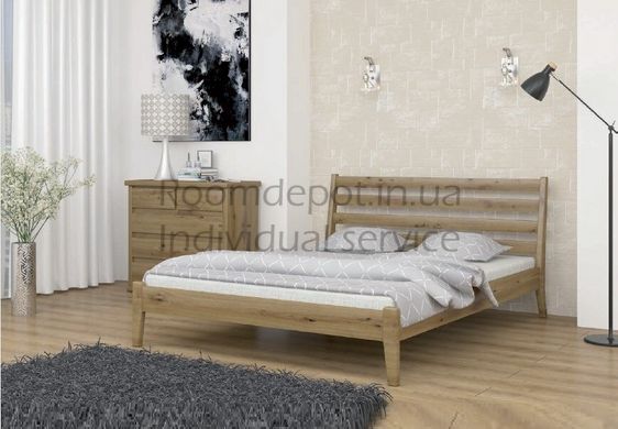 Кровать деревянная Челси Орех светлый Roz1462 фото