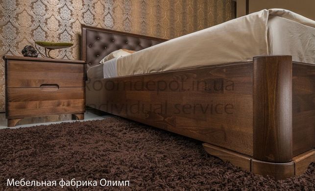 Ліжко з механізмом Мілена преміум м'яка Олімп 200х200 см Темний венге Темний венге RD43-47 фото