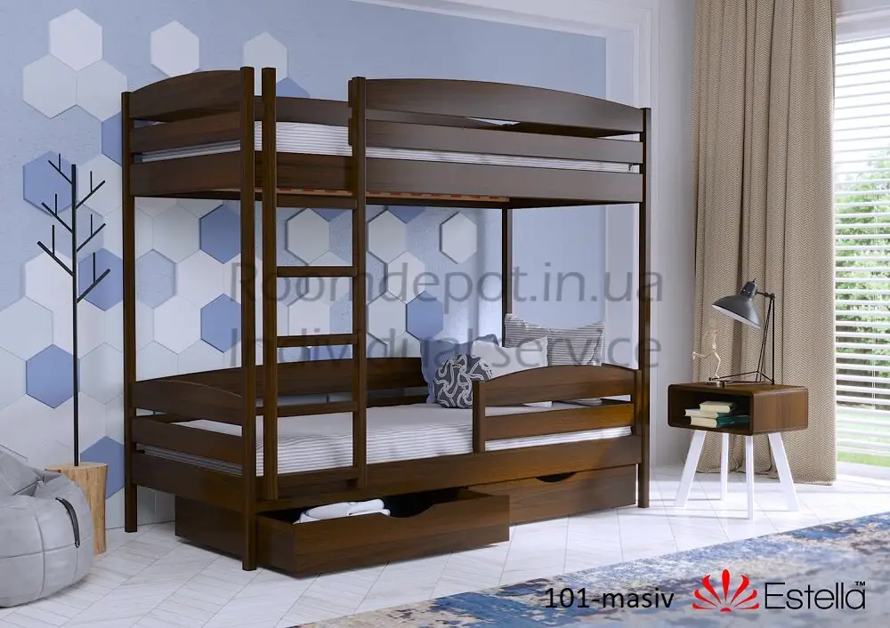 Двоярусні ліжка 80 х 190 см