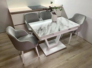 Стол обеденный раскладной с креслами Maxi V base Джем 70x110 см  RD857 фото