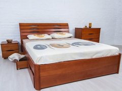 Ліжко Маріта Люкс з ящиками Олімп 140х200 см Горіх темний Венге RD1280-6 фото