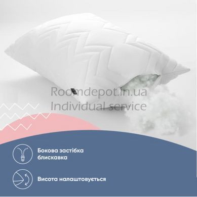 Подушка Nordic Comfort+ з блискавкою IDEIA 40*60 Білий RD3044 фото