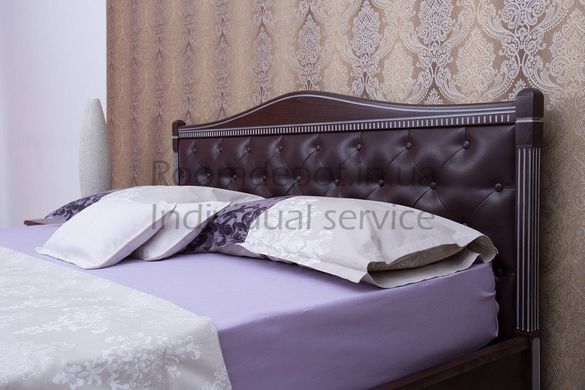 Ліжко з м'якою оббивкою Прованс Мікс Меблі 160х200 см Венге Венге RD29 фото