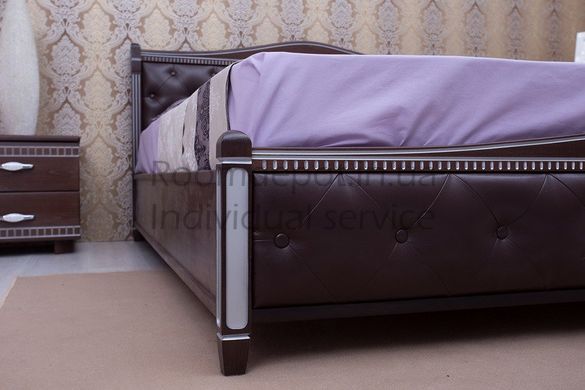 Кровать с мягкой обивкой Прованс Микс Мебель 160х200 см Венге Венге RD29 фото