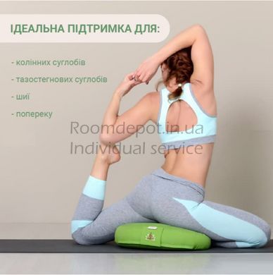 Подушка для йоги и медитации с гречневой лузгой IDEIA 46*25*10 Мятный RD3070 фото