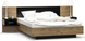 Ліжко + приліжкова тумба 2 шт. Фієста 160х200 см Меблі Сервіс Дуб апріл/Чорний copy_RD2580М фото 1