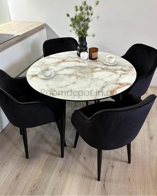 Стол круглый кухонный с креслами Oliver Джем 90x90 см  RD1887 фото