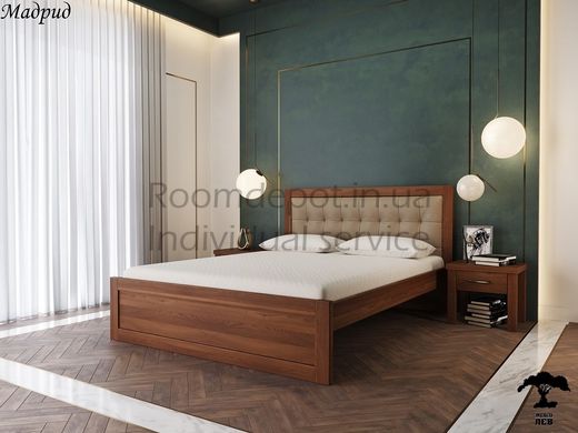 Ліжко Мадрид з м'яким узголів'ям 20 ЛЕВ 112 140х200 см 112 RD1749-44 фото