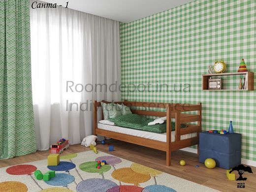 Кровать детская Санта 1 ЛЕВ Бук натуральный 90х200 см Бук натуральный RD1757-20 фото