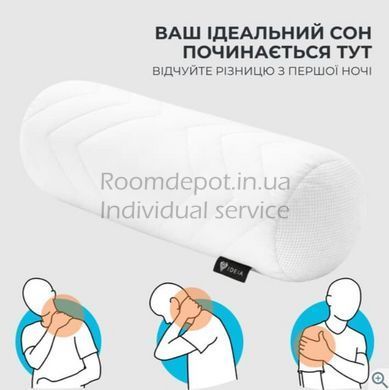 Подушка валик Nordic Comfort IDEIA 15*40 Белый RD3045 фото