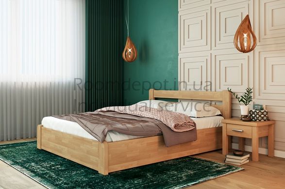 Кровать Лира с подъемным механизмом ЛЕВ Бук натуральный 90х190 см Бук натуральный RD155-10 фото